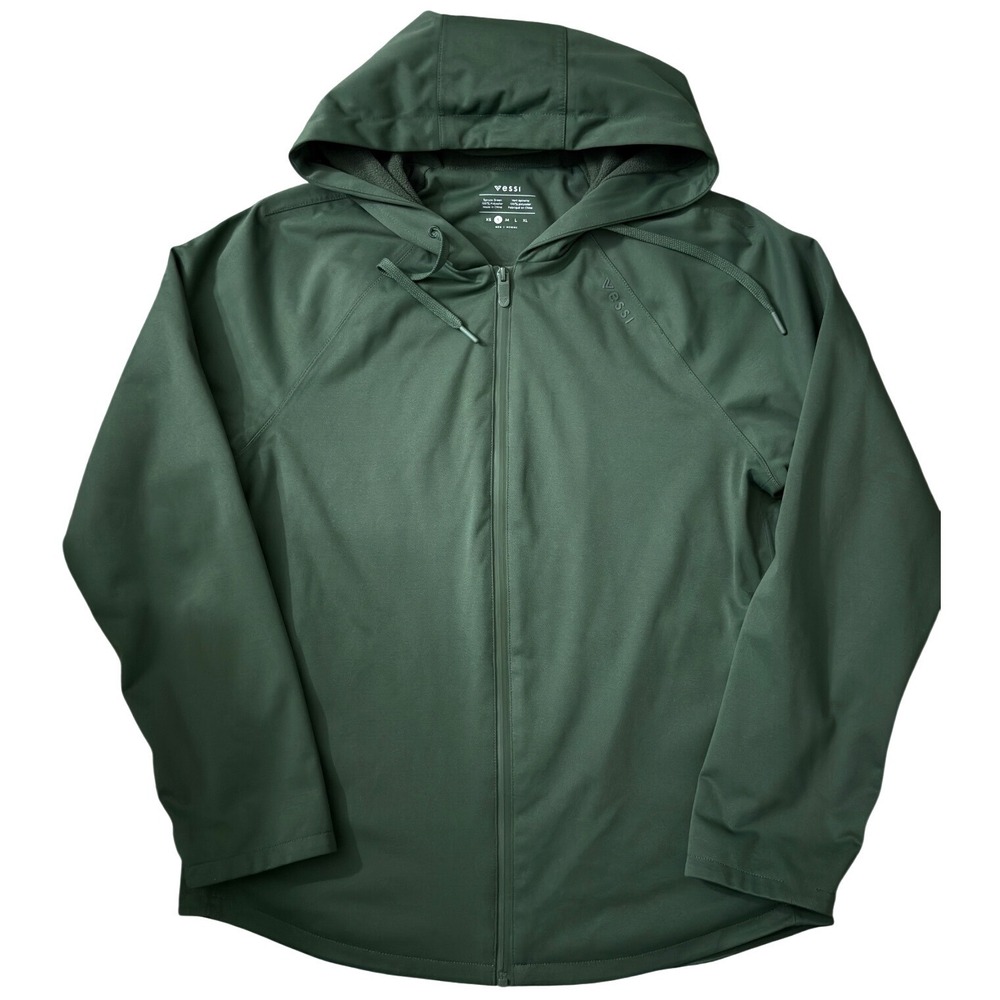 Vessi Overcast Full Zip Hoodie Jacket  Fleece Lined Water Resistant Size S AA10